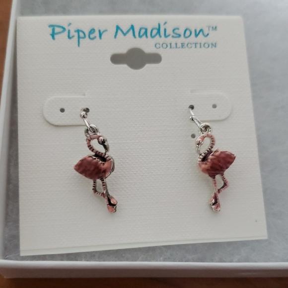 Piper Madison Pink Flamingo Earrings - Picture 1 of 1